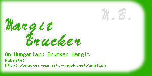 margit brucker business card